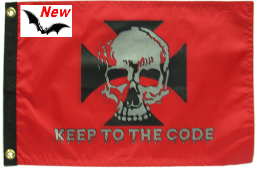 Keep to the Code 12"x18" Flag